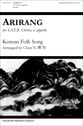 Arirang SATB choral sheet music cover